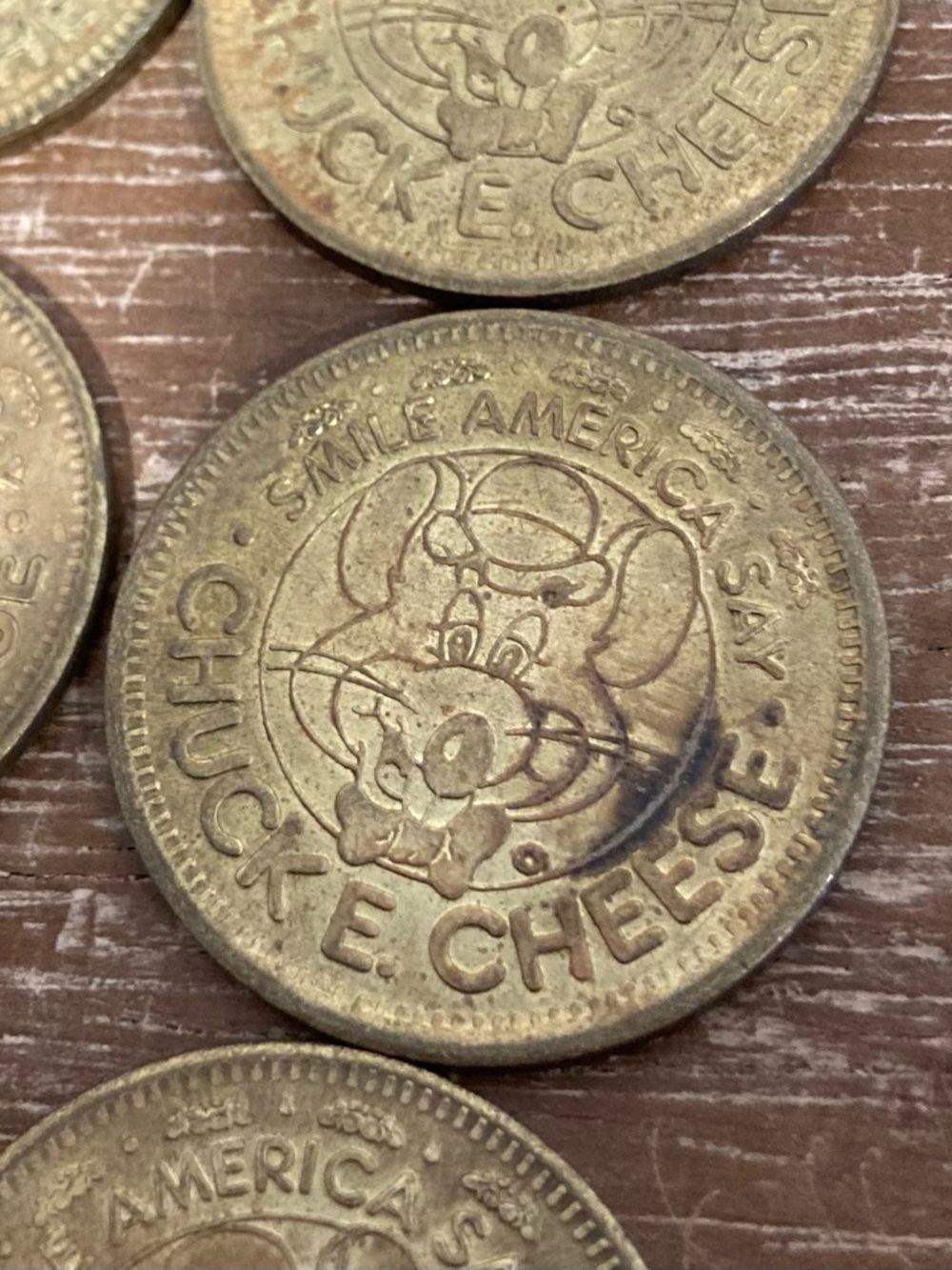 13 Vintage Chuck E. Cheese Coins 1982 and 1983 - Picture 9 of 15